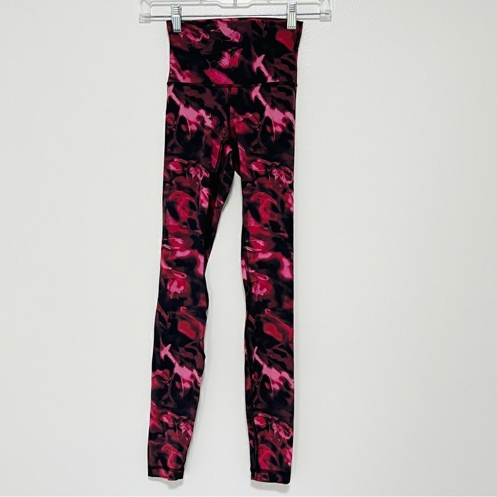 Lululemon Align High Rise 28” Pant Legging 0 Intensity Pink Blossom Multi $118